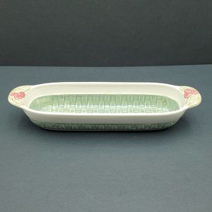 Pfaltzgraff Jamberry Cracker Dish Long Oval Bread Relish Serving Dish